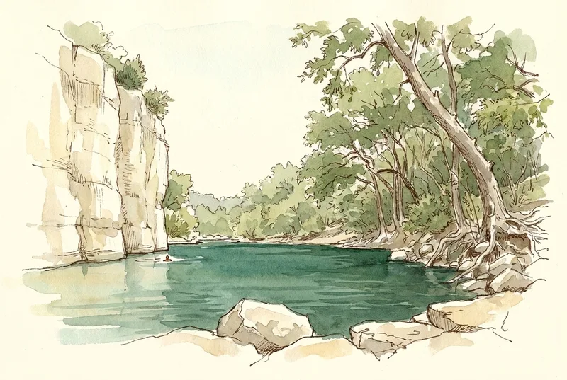 Watercolor illustration of Gus Fruh